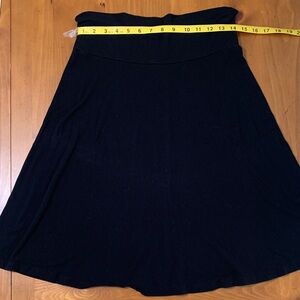 GAP Black Midi A-Line Skirt